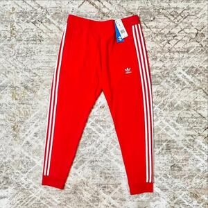 Adidas Originals Red 3-Stripes Sweatpants (Size L)